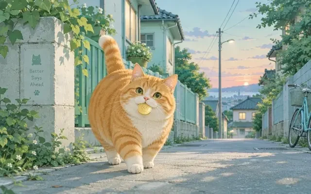 91今日爆料 · 小区流浪猫连续一周叼来硬币，监控拍下全过程引热议 配图